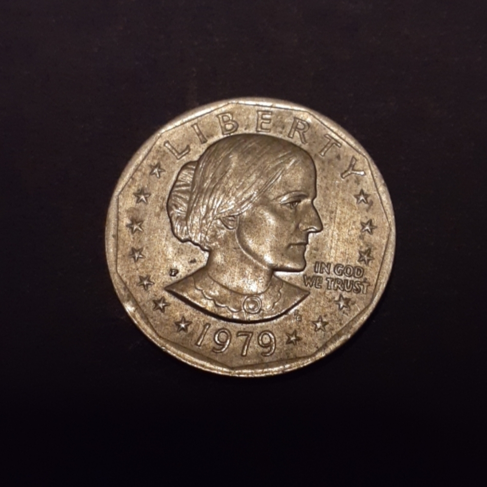1979 Susan B. Anthony  silver one Dollar coin .